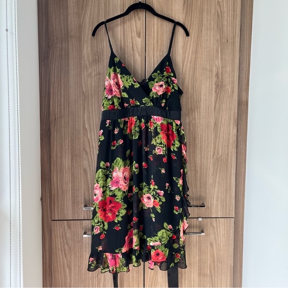 torrid Dresses & Skirts - Vintage Torrid Floral Ruffle Chiffon Dress